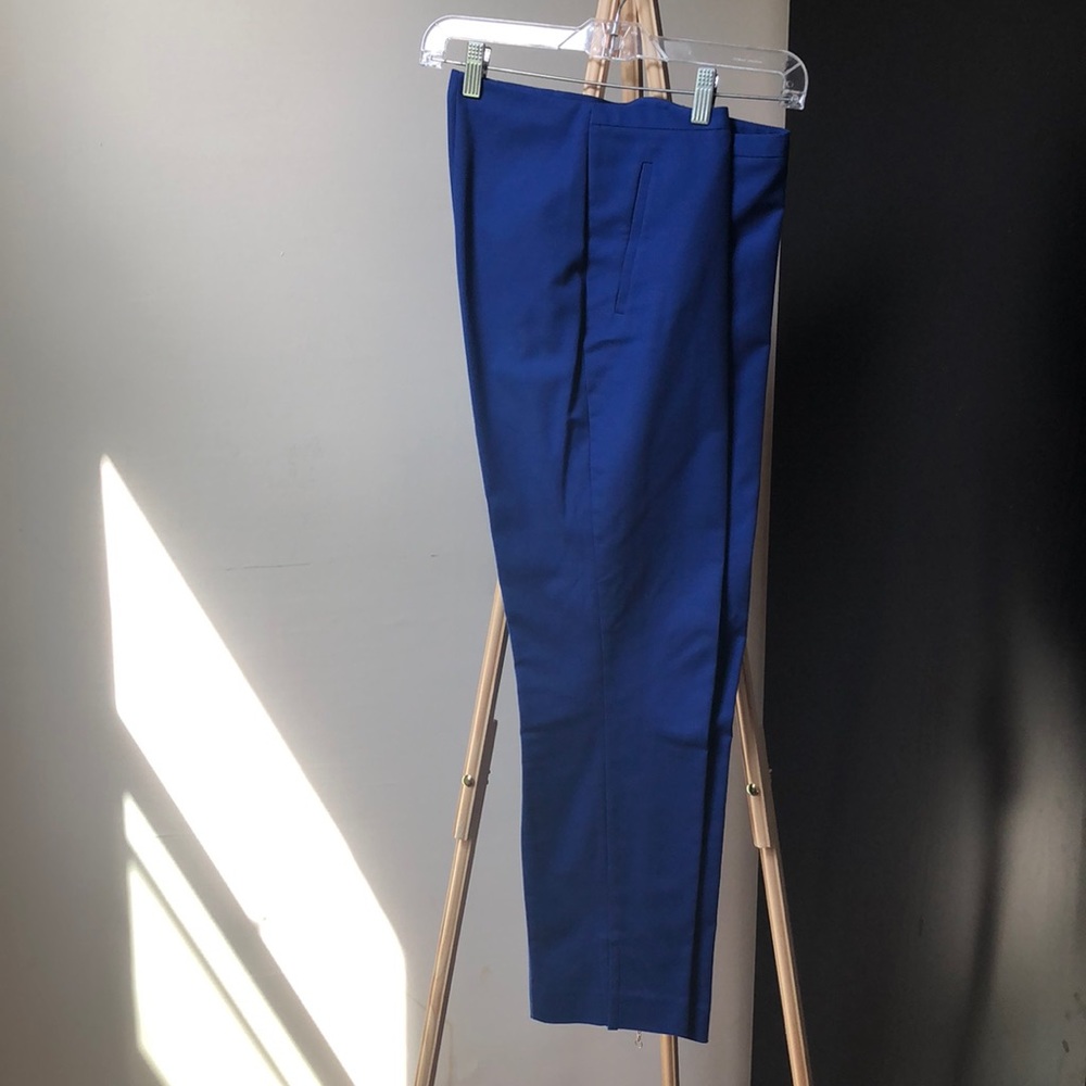 Tahari Cotton royal blue pants